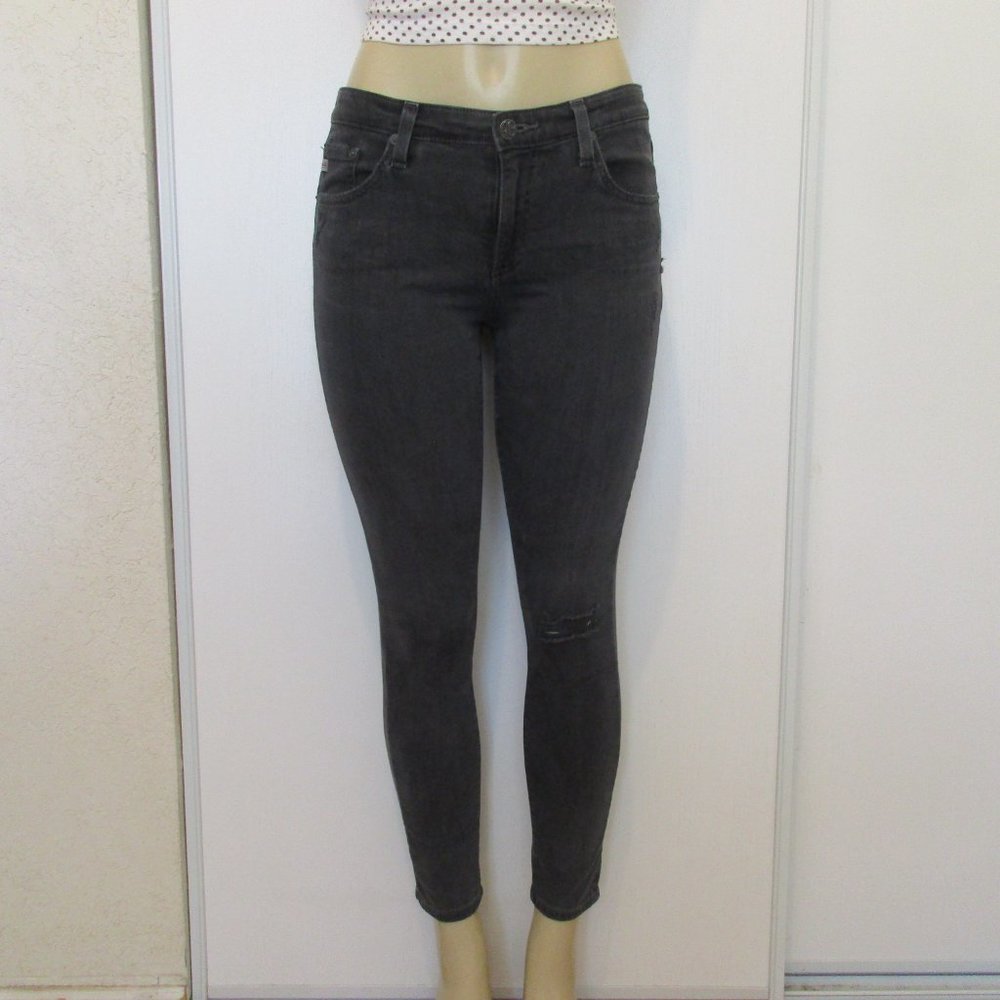 AG Adriano Goldschmied Jeans Size 29 Skinny Ankle Gray Denim the Legging - Picture 2 of 12